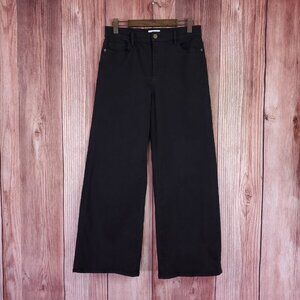 Frame Denim Black le slim palazzo Wide Leg Jeans